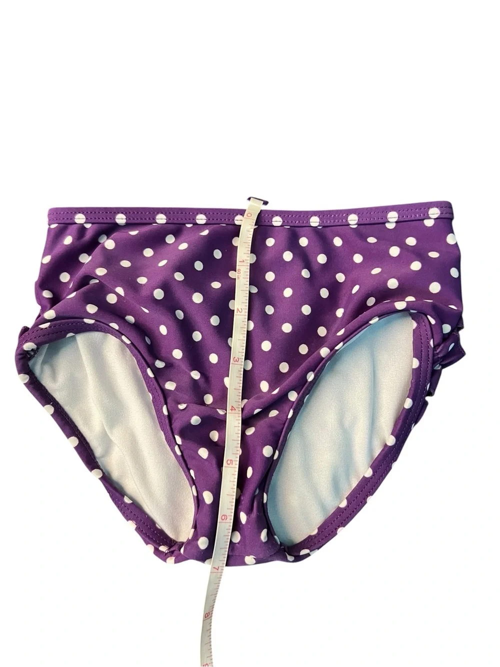 Ruffle Butts Purple & White Polka Dot Girls' 2 Piece Swim Set Size 3T